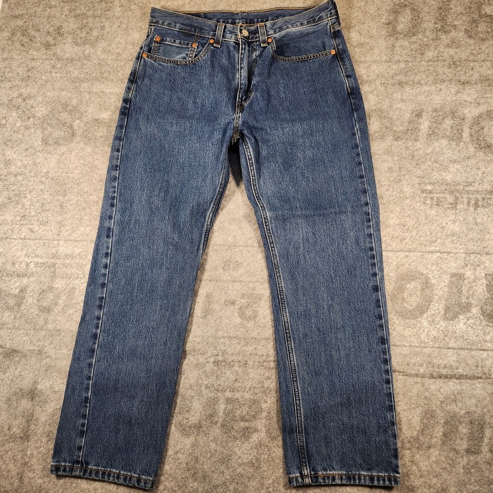 Levis 505 Regular Fit  straight leg Jeans, Size 34 x 28- Blue